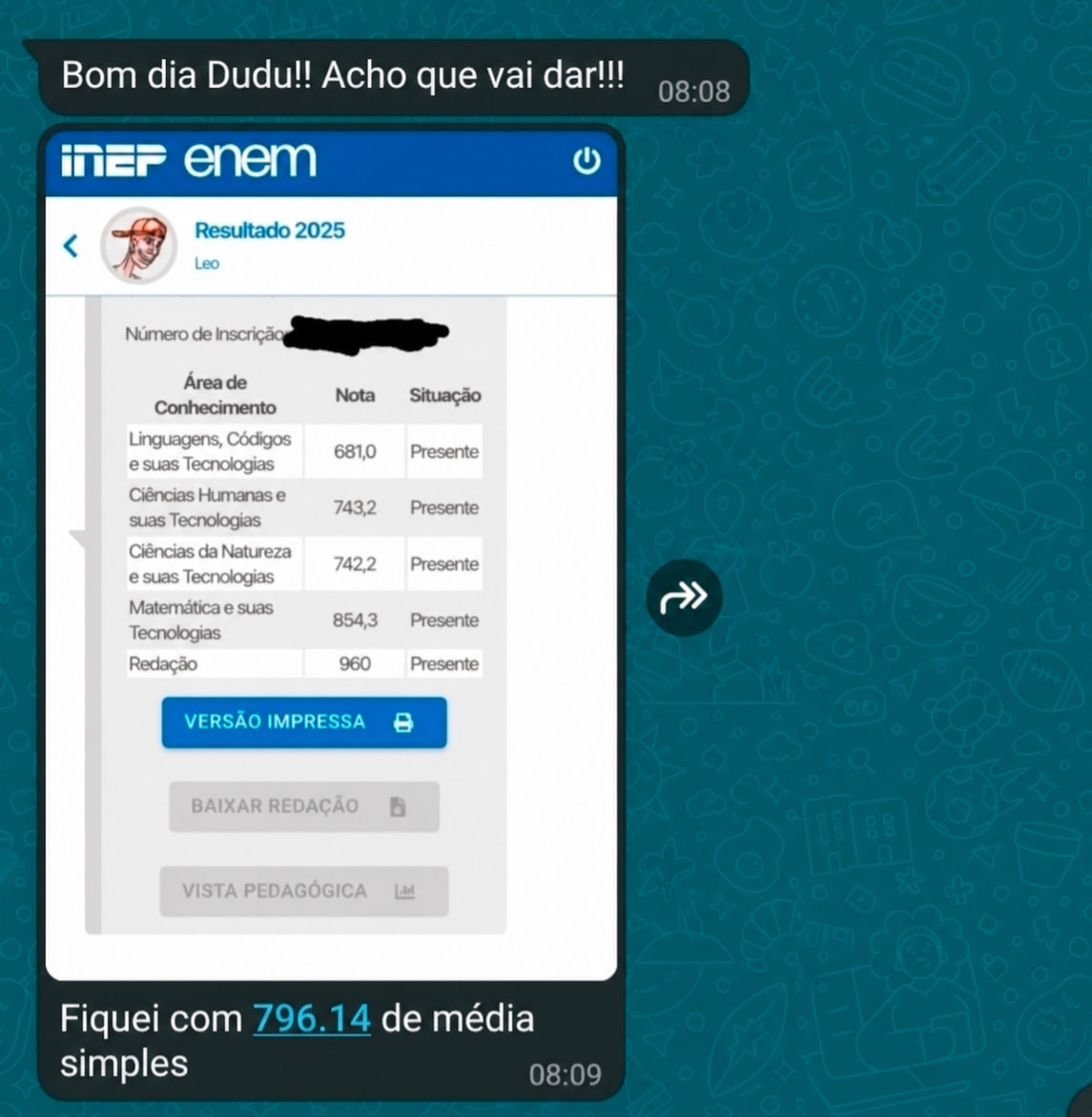 Depoimento de aluno aprovado em medicina 1